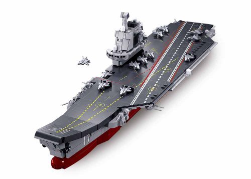 Sluban kompatibilis építőkészlet Model Bricks M38-B1210 Shandong repülőgép hordozó 584 db