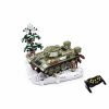 Sluban kompatibilis építőkészlet Power Bricks Távirányítós R/C T34/76 (1942) Tank M38-B7072 837 db