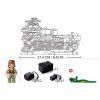 Sluban kompatibilis építőkészlet Power Bricks Távirányítós R/C T34/76 (1942) Tank M38-B7072 837 db