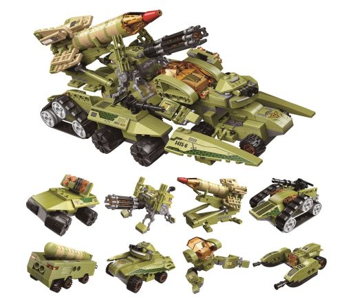 Qman kompatibilis építőjáték Thunder Expedition Battle Car 1415 1 db