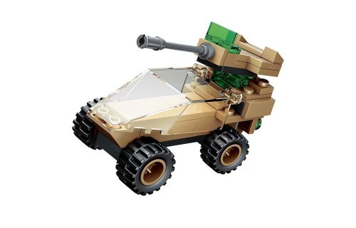 Qman kompatibilis építőjáték Raider Aircraft 1804-4 önjáró tüzérségi jármű 55 db