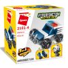 Qman kompatibilis építőjáték Hyperfunction Tactical Unit 2101-4 Rendőrautó 3 az 1-ben 31 db