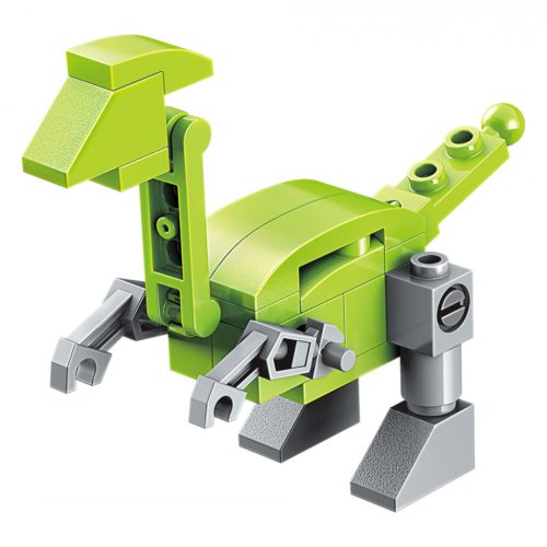 Qman kompatibilis építőjáték Squros Extreme Changeable 2102-9 Robot Velociraptor 3 az 1-ben 29 db