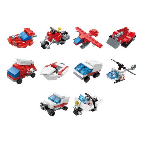 Qman kompatibilis építőjáték Trans Collector 2104 3 az 1-ben 10 db-os készlet 352 db