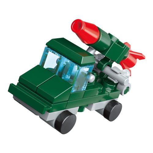Qman kompatibilis építőjáték Trans Collector 2106-3 Teherautó rakétával 3 az 1-ben 36 db