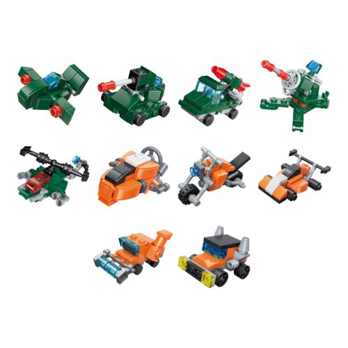 Qman kompatibilis építőjáték Trans Collector 2106 3 az 1-ben 10 db-os készlet 328 db