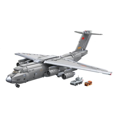 Qman kompatibilis építőjáték Combat Zone 23013 Xian Y-20 szállító repülőgép 1:72 1736 db