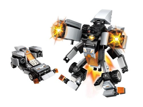 Qman kompatibilis építőjáték Guardian of Star's Core 3102-2 Auto "Silver Connon" 2 az 1-ben 136 db
