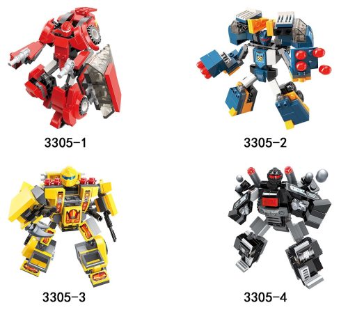 Qman kompatibilis építőjáték Blast Ranger 3305 4 db-os készlet 644 db