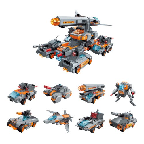 Qman kompatibilis építőjáték Thunderbolt Chariot 41102D 8 az 1-ben készlet 699 db