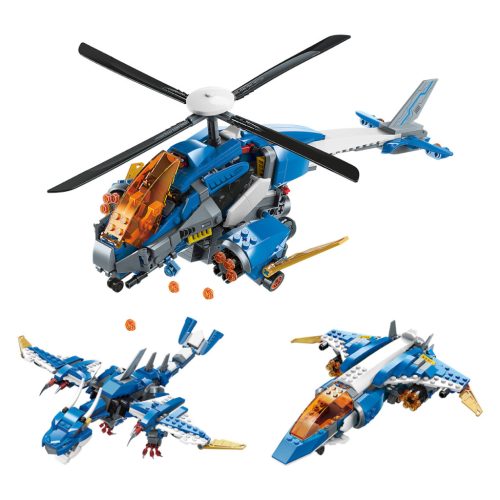 Qman kompatibilis építőjáték Sky Overlord 42103 3 az 1-ben 604 db