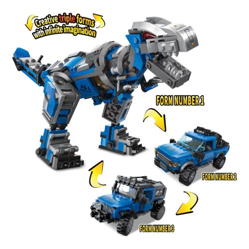 Qman kompatibilis építőjáték Unlimited Ideas 4803 Mechanikai technológia 3 az 1-ben 375 db