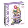 Qman kompatibilis építőjáték City Corner K28003 Parfüméria 320 db