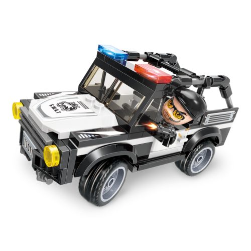 Qman kompatibilis építőjáték Mine City Police W11011-1 Rendőrautó 121 db