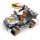 Qman kompatibilis építőjáték Mine City Police W11011-2 Escape Kart 127 db