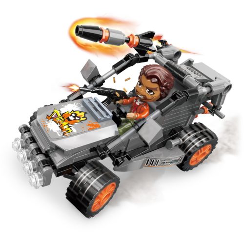 Qman kompatibilis építőjáték Mine City Police W11011-2 Escape Kart 127 db