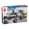 Qman kompatibilis építőjáték Mine City Police W11011-3 tuning motorok 142 db