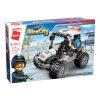Qman kompatibilis építőjáték Mine City Police W11011-4 Rendőr Jeep 98 db