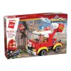 Qman kompatibilis építőjáték Mine City Fire Line W12011-1 tűzoltóautó 110 db