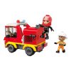 Qman kompatibilis építőjáték Mine City Fire Line W12011-4 tűzoltó 108 db