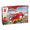 Qman kompatibilis építőjáték Mine City Fire Line W12011-4 tűzoltó 108 db