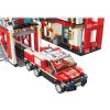 Qman kompatibilis építőjáték Mine City Fire Line W12014 tűzoltóállomás 693 db