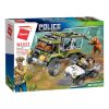 Qman kompatibilis építőjáték Police Battle Force W1923 Giant Bear Escape 344 db