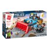 Qman kompatibilis építőjáték Police Battle Force W1927 Bulldózer 247 db