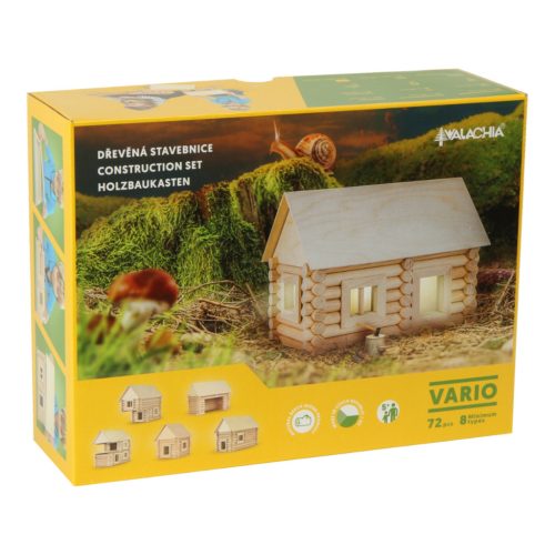 Walachia fa építőkészlet Vario 72 db