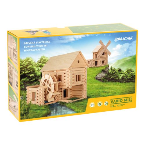 Walachia fa építőkészlet Vario Mill 122 db
