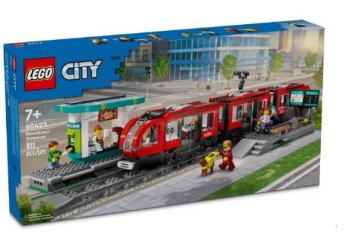 LEGO City 60423 Belvárosi villamos és megálló