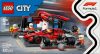 LEGO City 60443 F1-es boxutca és személyzet, Ferrari autóval