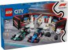 LEGO City 60444 F1-es garázs, Mercedes-AMG és Alpine autók
