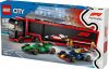 LEGO City 60445 F1-es kamion, RB20 és AMR24 F1-es autókkal