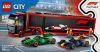 LEGO City 60445 F1-es kamion, RB20 és AMR24 F1-es autókkal