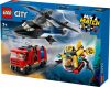 LEGO City 60462 Helikopter, tűzoltóautó és tengeralattjáró egy csomagban