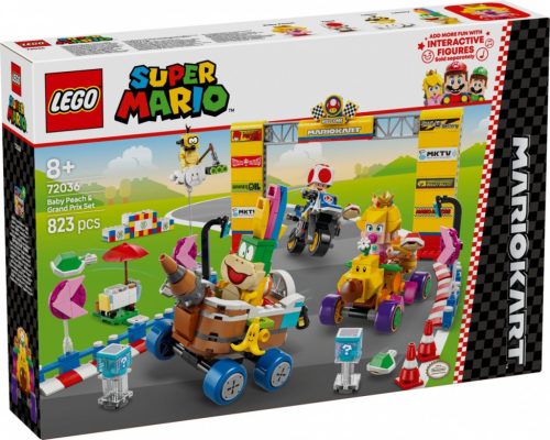 LEGO Super Mario 72036 Mario Kart – Baby Peach és a Grand Prix szett