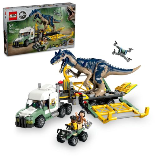 LEGO Jurassic World 76966 Dinóküldetések: allosaurust szállító kamion