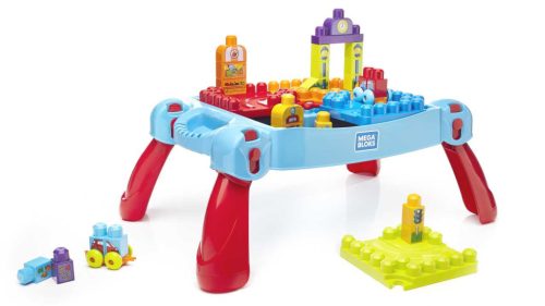 MEGA Bloks BIG nagy építőkocka készlet 30db-os építő műhely készlet asztallal (Fisher-Price)