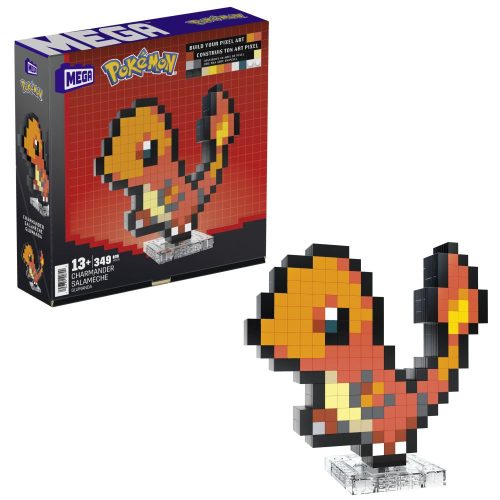 MEGA Pokemon kompatibilis építőjáték Pixel Art Charmander