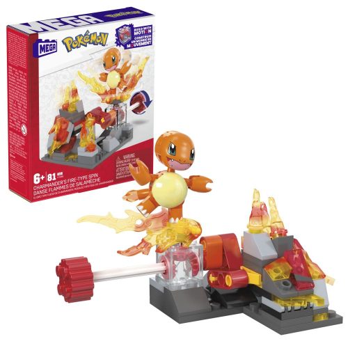 MEGA Pokemon kompatibilis építőjáték Charmander
