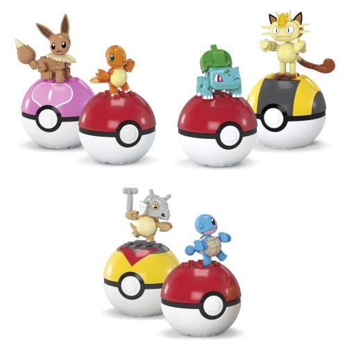 MEGA Construx Pokemon kompatibilis építőjáték 2 db-os pokélabda készlet (többféle) 40-60 db
