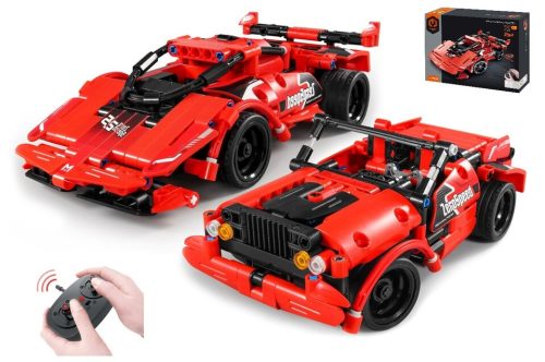 iM.Master kompatibilis építőjáték 2 az 1-ben RC távirányítós autó készlet NO.8025 351db