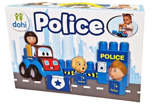 Dohány Toys építőkocka készlet rendőrség 20db
