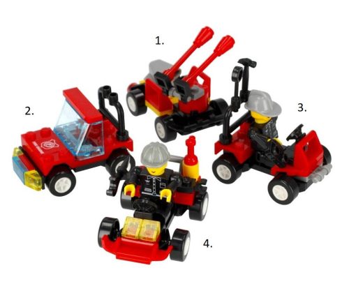 Alleblox kompatibilis építőjáték Fire Brigade Tűzoltóautó 27-36 db (többféle) 1 db