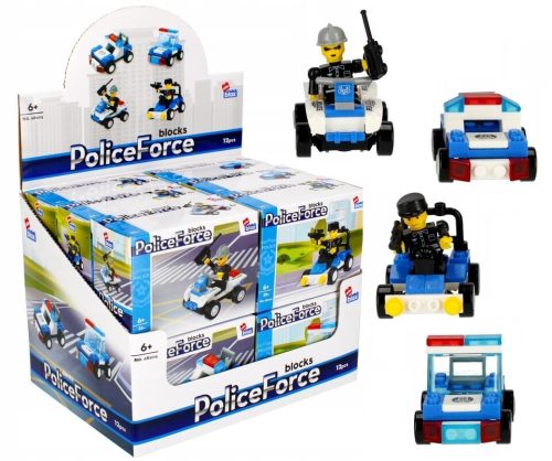 Alleblox kompatibilis építőjáték Police Force Rendőrjárművek 29-39 db (többféle) 1 db