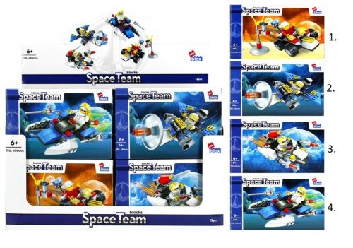 Alleblox kompatibilis építőjáték Space Team Űrjárművek 50-60 db (többféle) 1 db
