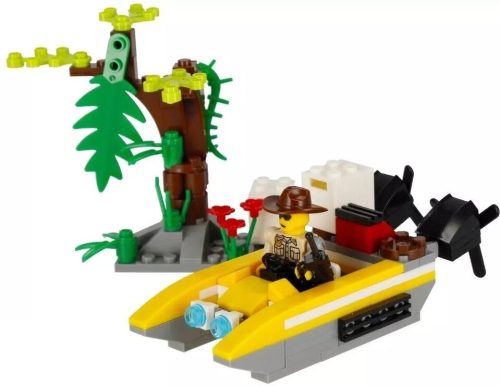 Alleblox kompatibilis építőjáték Jungle Defenders Motorcsónak 160 db
