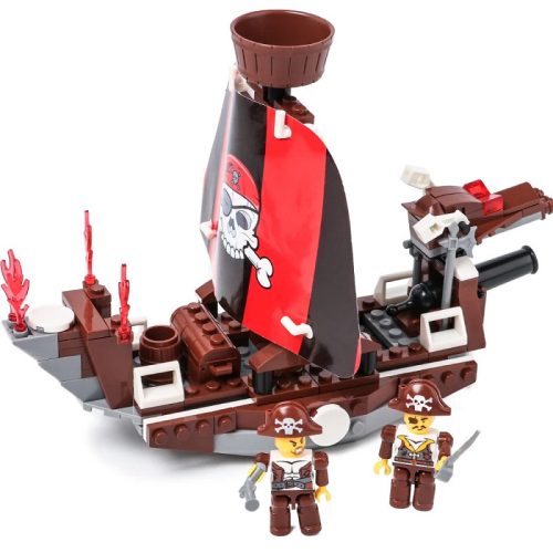Alleblox kompatibilis építőjáték Pirates Kalózhajó 204 db