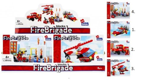 Alleblox kompatibilis építőjáték Fire Brigade 98-104 db Tűzoltó jármű (többféle) 1 db